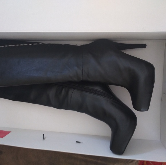 Aldo black leather boots - Picture 3 of 4